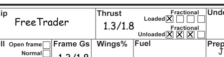 Free traderDatacard fractional thrusts